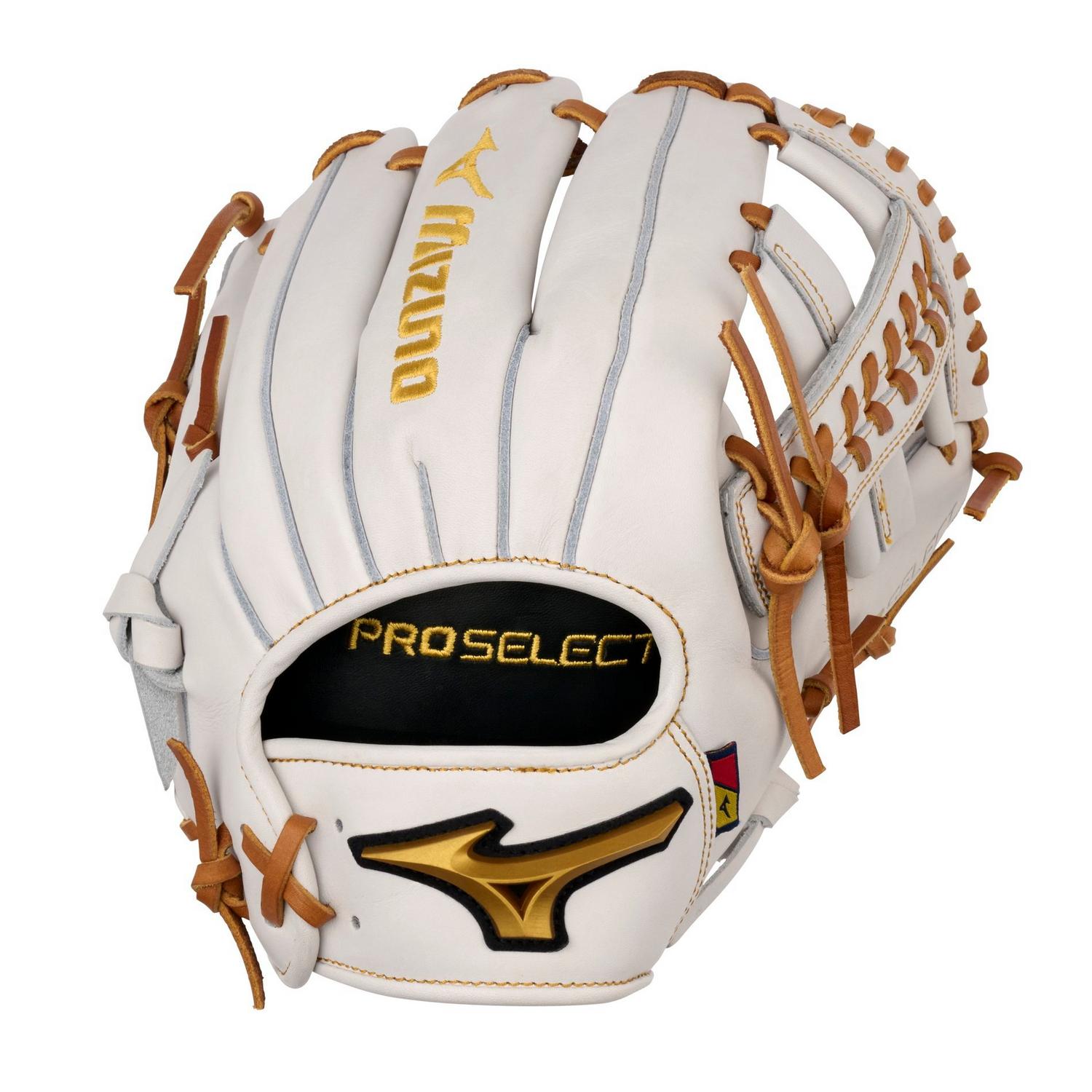 Mizuno GPSF-50R Pro Select Fastpitch Premium Infielder Fastpitch Glove 11.75" - White - HIT a Doubloe
