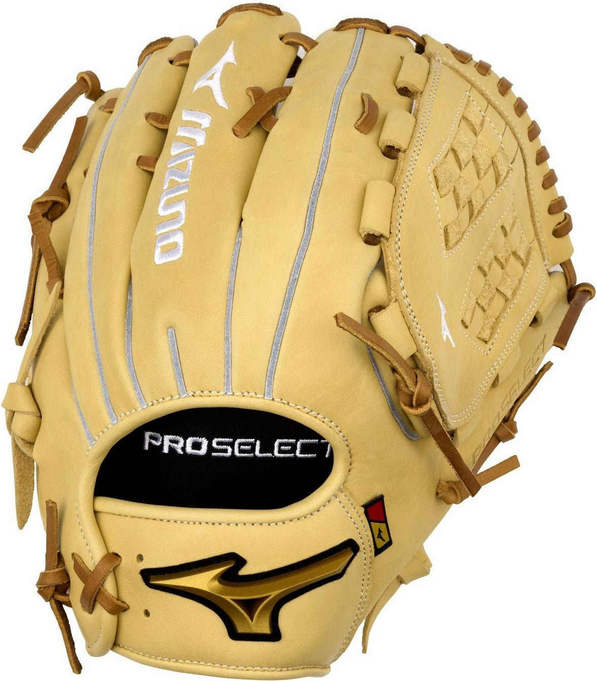 Mizuno GPSF-70D Pro Select Fastpitch Premium Outfielder Fastpitch Glove 12.50" - Camel - HIT a Doubloe
