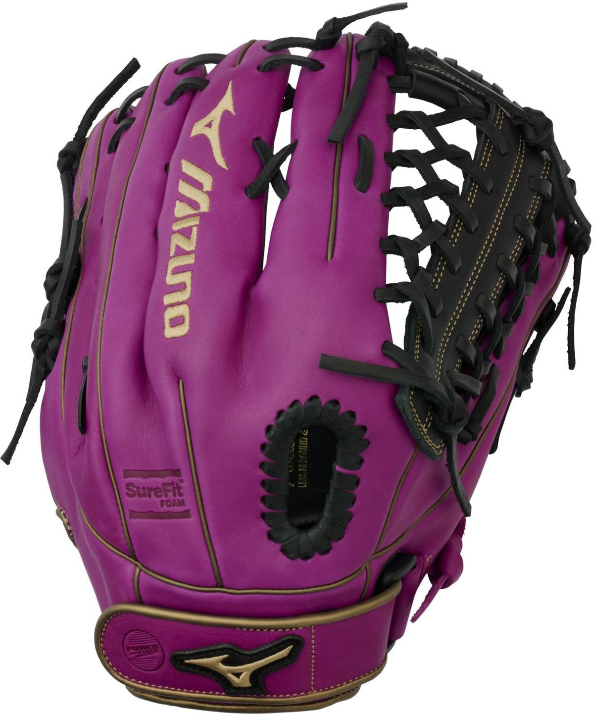 Mizuno GMVP1250PF5 MVP Prime Fastpitch Outfielder Fastpitch Glove 12.50" - Purple - HIT a Doubloe