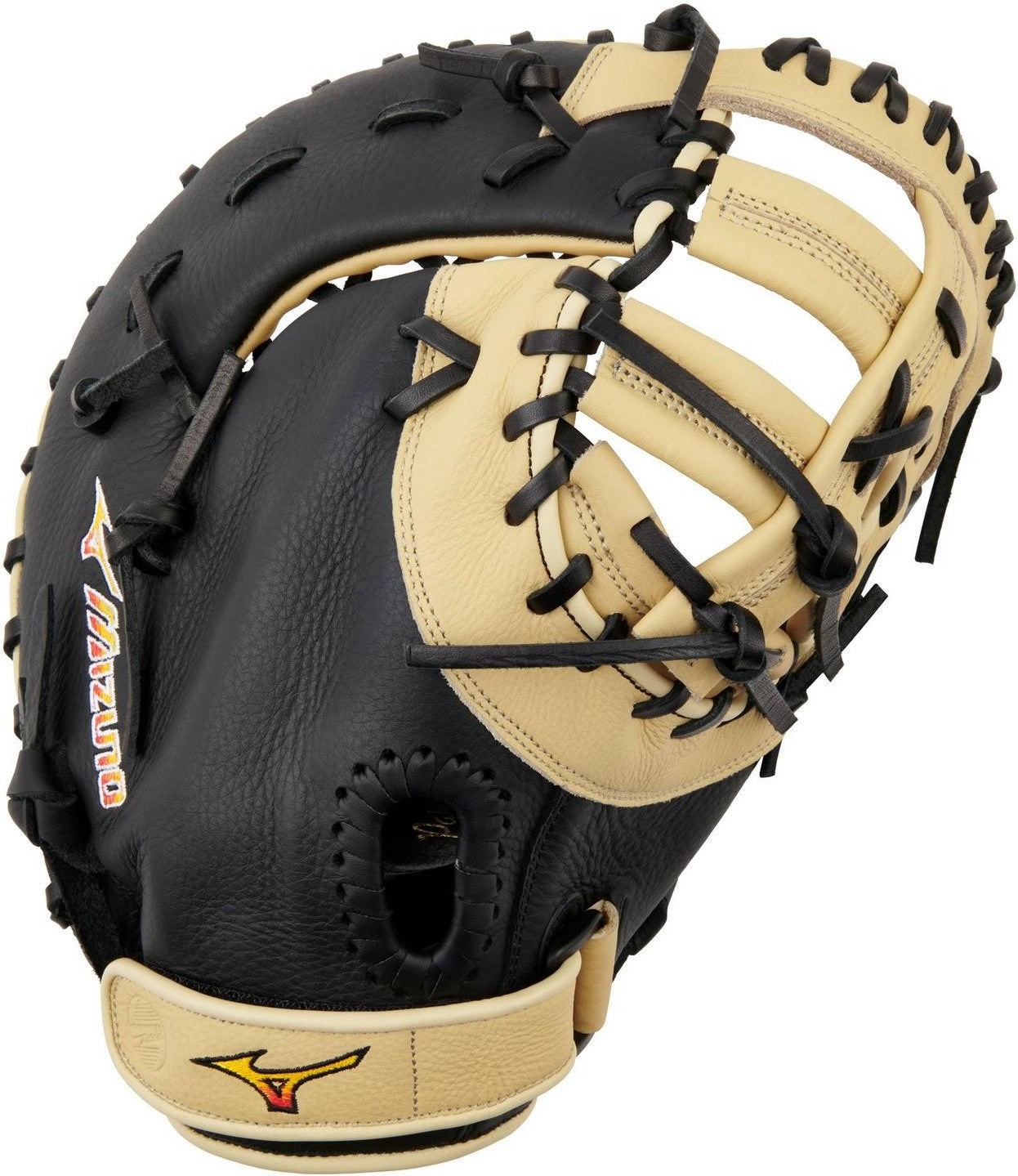 Mizuno GXF90B5 Franchise BB First Base Mitt Baseball Glove 12.50" - Black-Tan - HIT a Doubloe