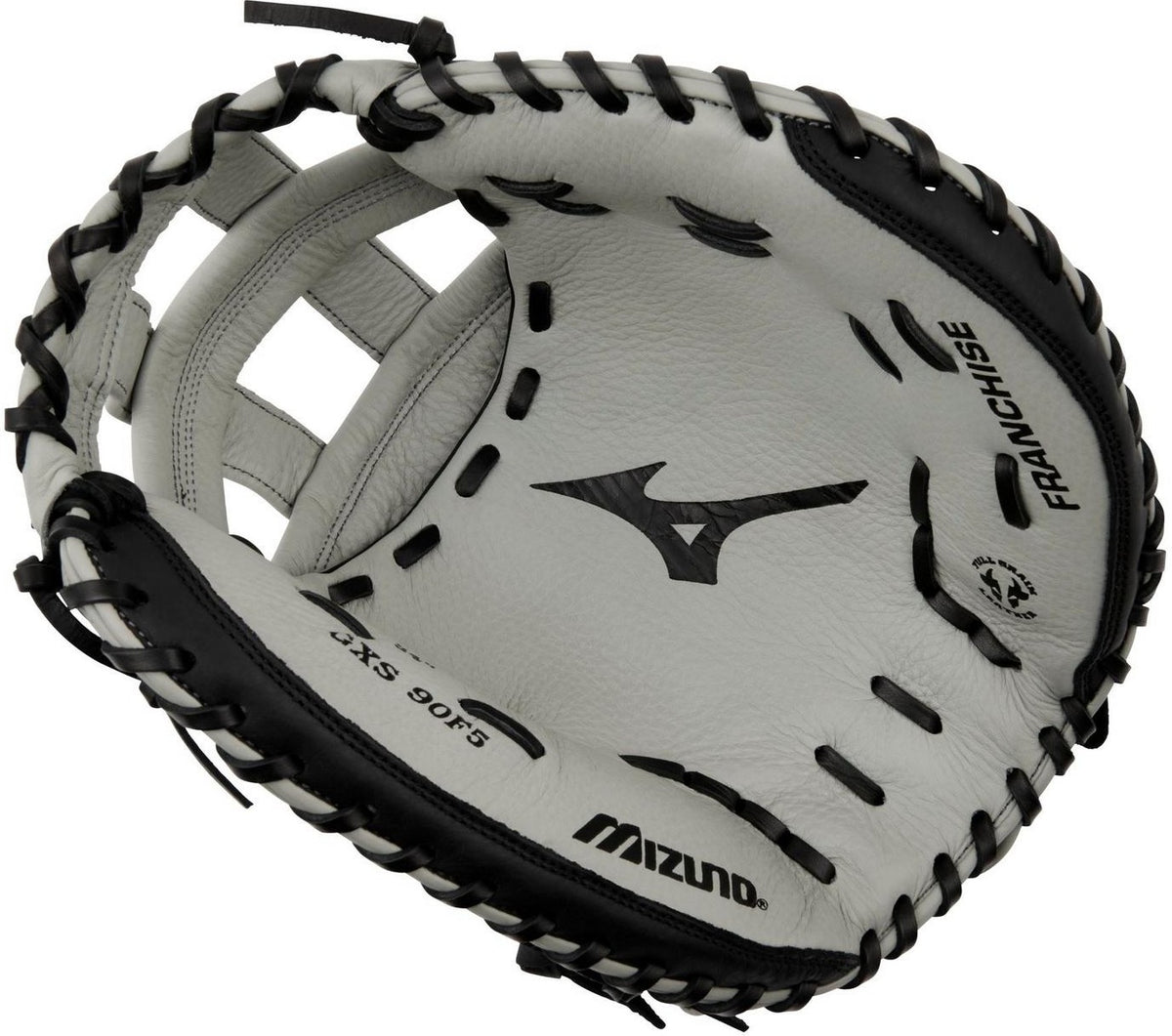 Mizuno GXS90F5 Franchise Fastpitch Catchers Mitt Fastpitch Glove 34.00" - Gray-Black - HIT a Doubloe