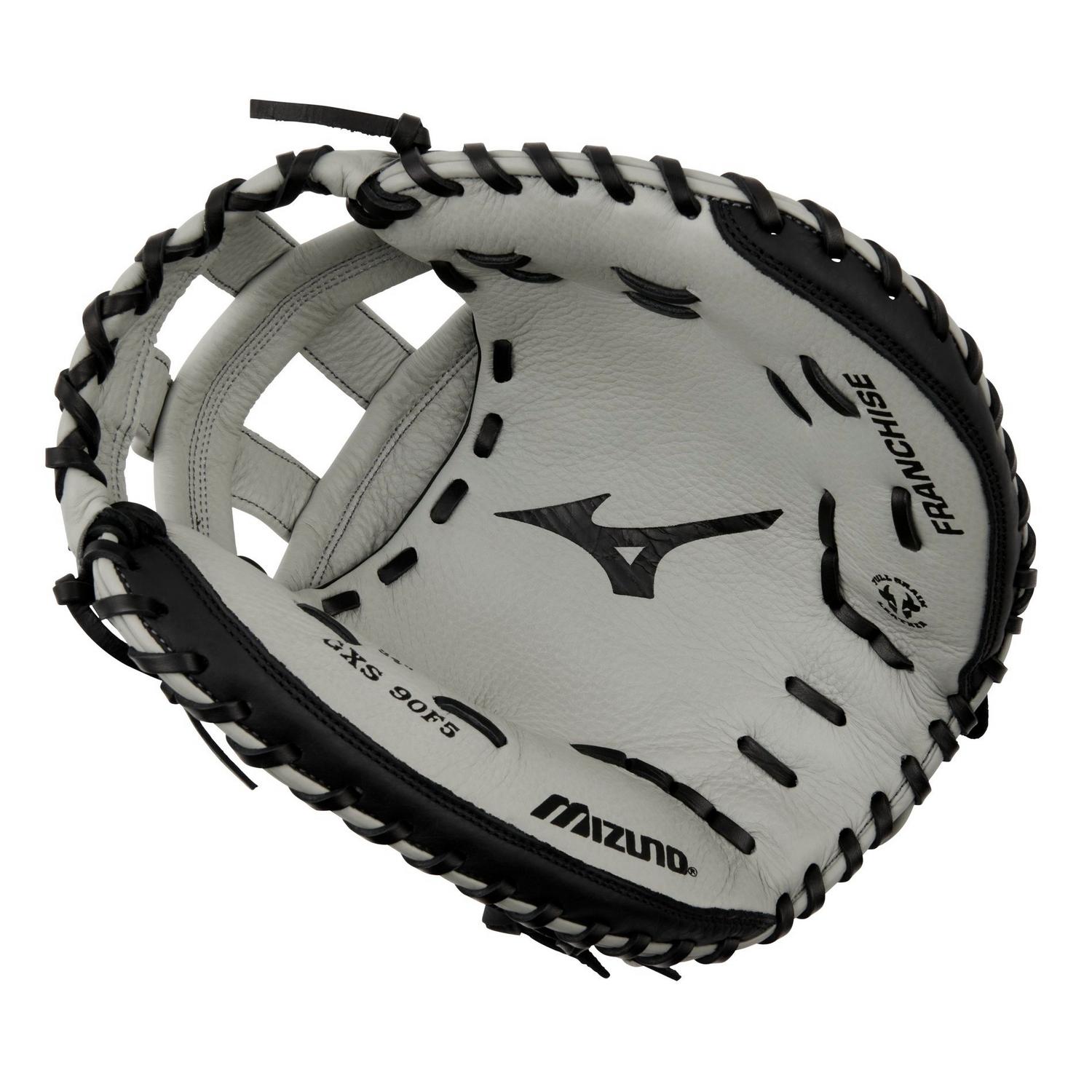 Mizuno GXS90F5 Franchise Fastpitch Catchers Mitt Fastpitch Glove 34.00" - Gray-Black - HIT a Doubloe