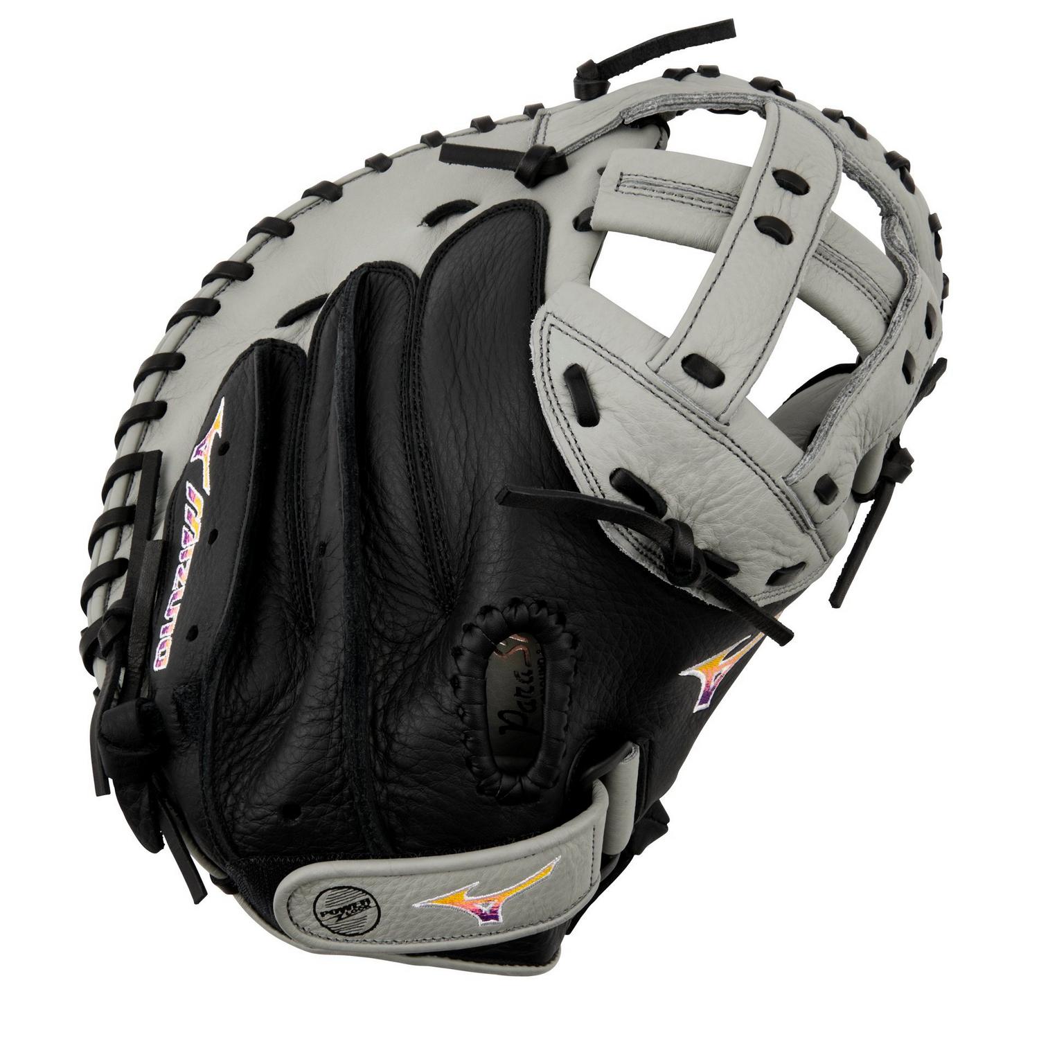 Mizuno GXS90F5 Franchise Fastpitch Catchers Mitt Fastpitch Glove 34.00" - Gray-Black - HIT a Doubloe