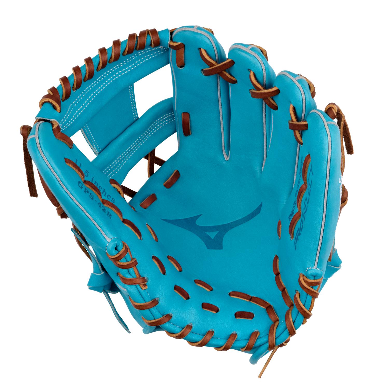 Mizuno GPS-42R Pro Select Premium Infielder Baseball Glove 11.50" - Blue - HIT a Doubloe