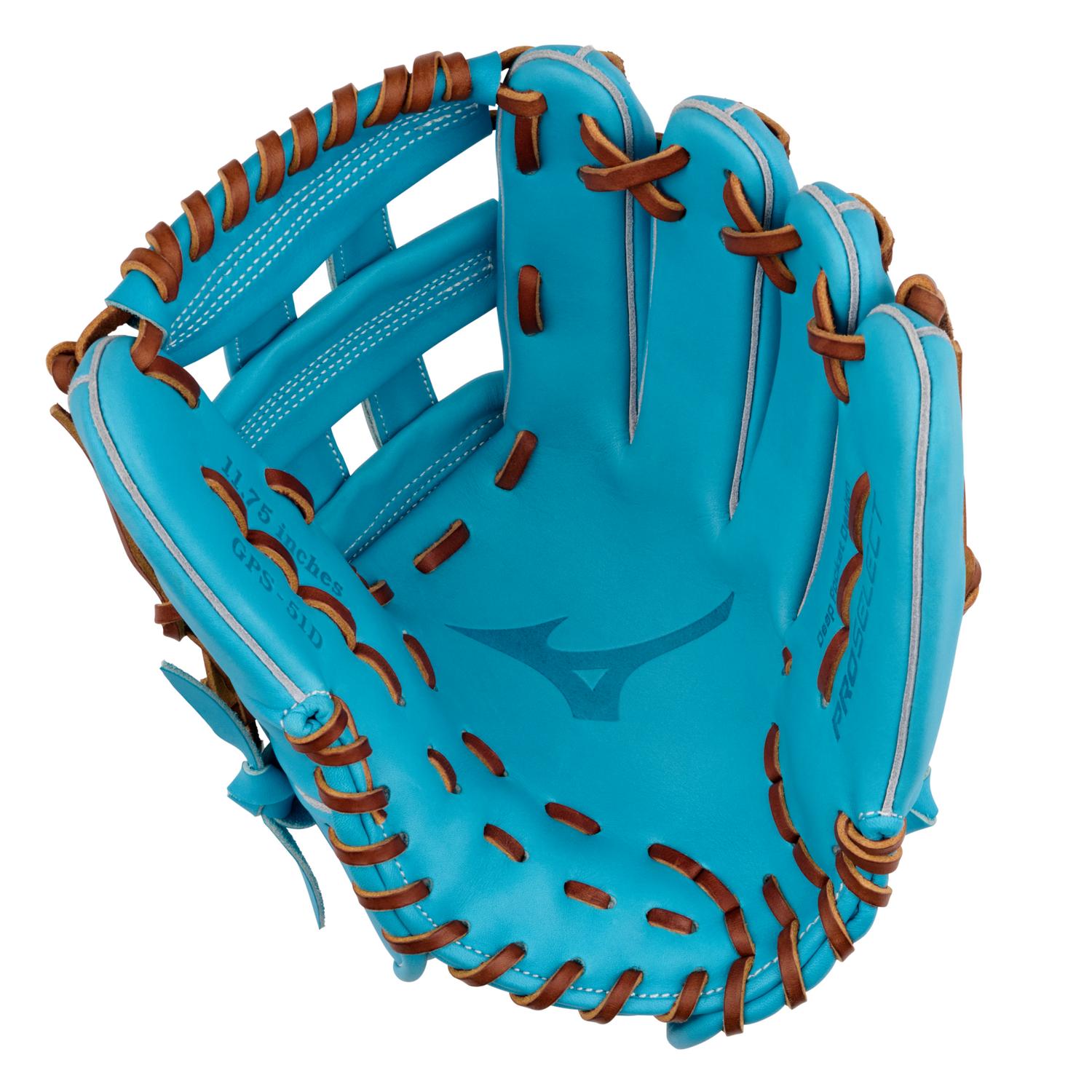 Mizuno GPS-51D Pro Select Premium Infielder Baseball Glove 11.75" - Blue - HIT a Doubloe
