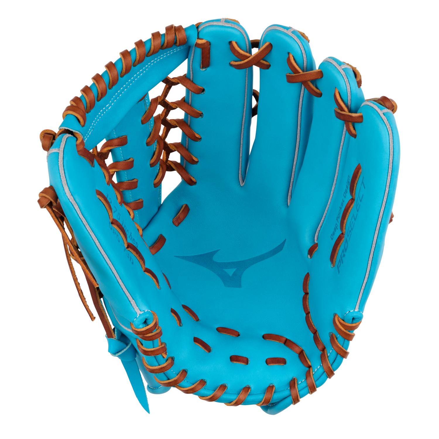 Mizuno GPS-72D Pro Select Premium Outfielder Baseball Glove 12.75" - Blue - HIT a Doubloe