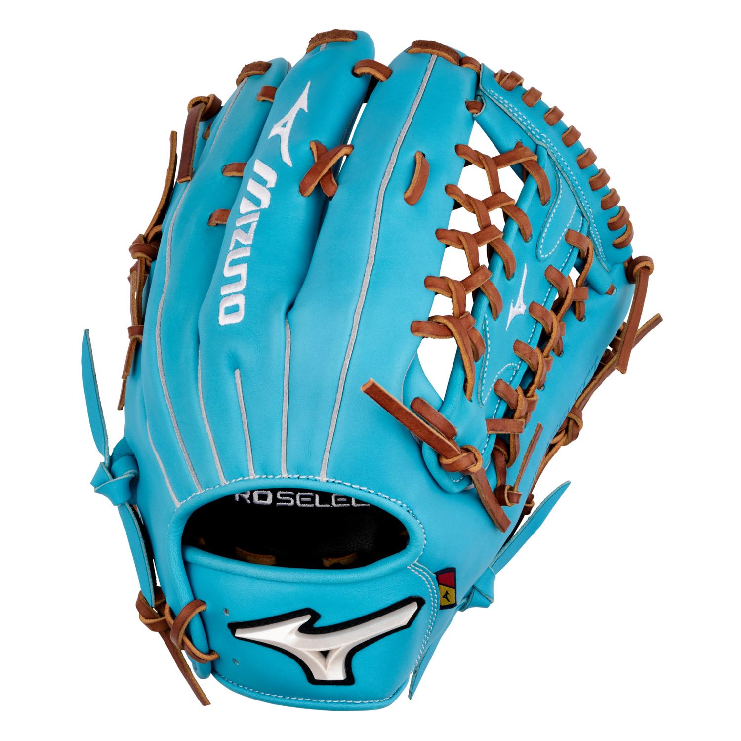 Mizuno GPS-72D Pro Select Premium Outfielder Baseball Glove 12.75" - Blue - HIT a Doubloe