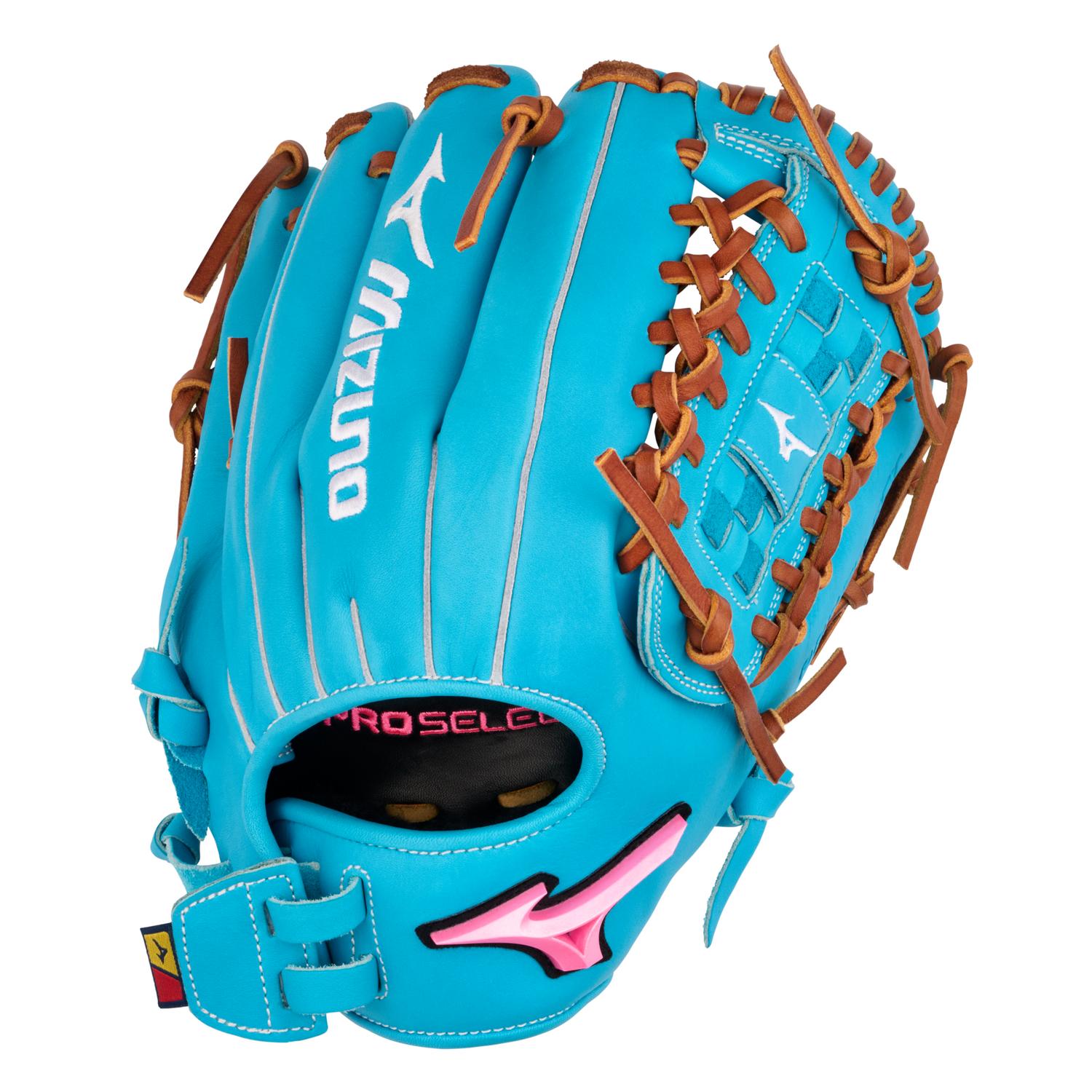 Mizuno GPSF-13D Pro Select Fastpitch Premium Infielder Fastpitch Glove 12.00" - Blue - HIT a Doubloe