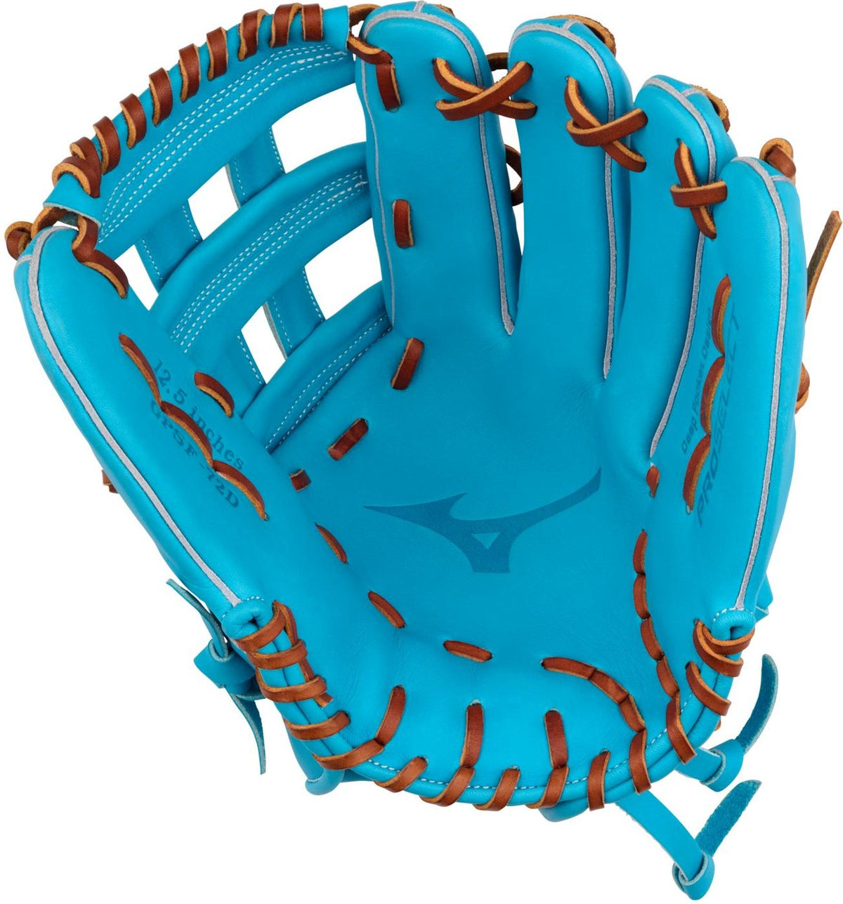 Mizuno GPSF-72D Pro Select Fastpitch Premium Outfielder Fastpitch Glove 12.50" - Blue - HIT a Doubloe