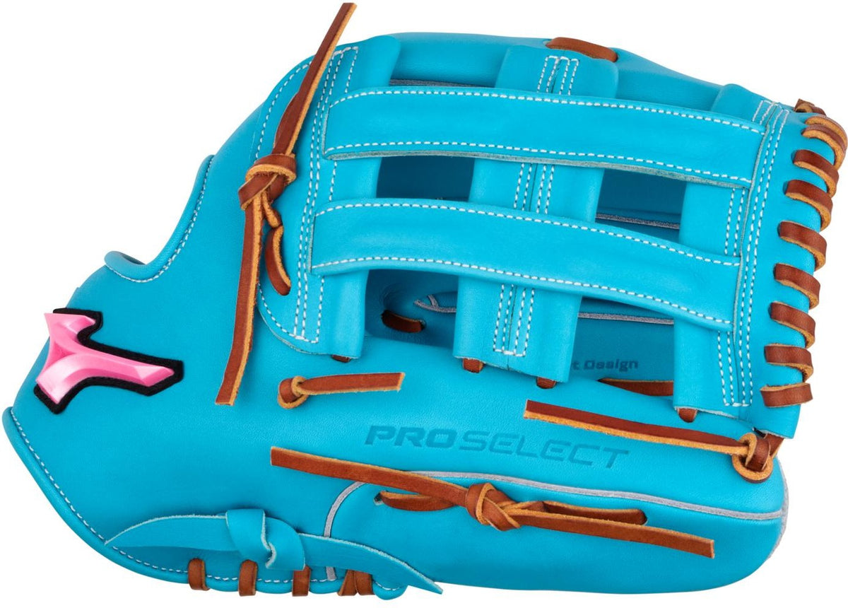 Mizuno GPSF-72D Pro Select Fastpitch Premium Outfielder Fastpitch Glove 12.50" - Blue - HIT a Doubloe