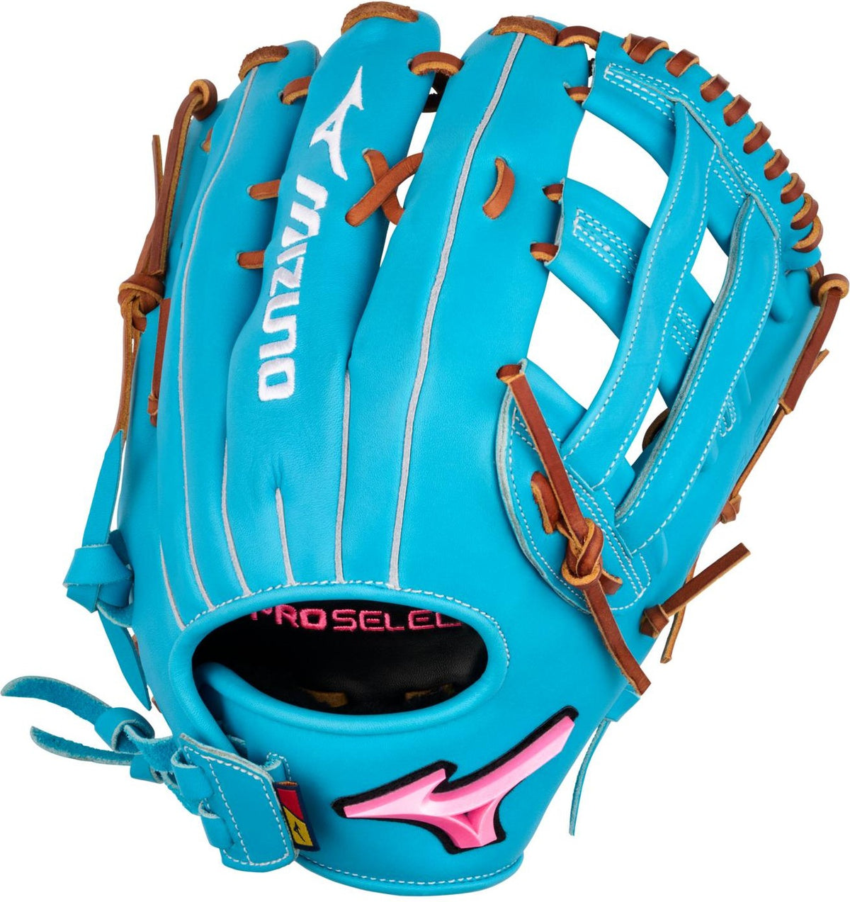 Mizuno GPSF-72D Pro Select Fastpitch Premium Outfielder Fastpitch Glove 12.50" - Blue - HIT a Doubloe