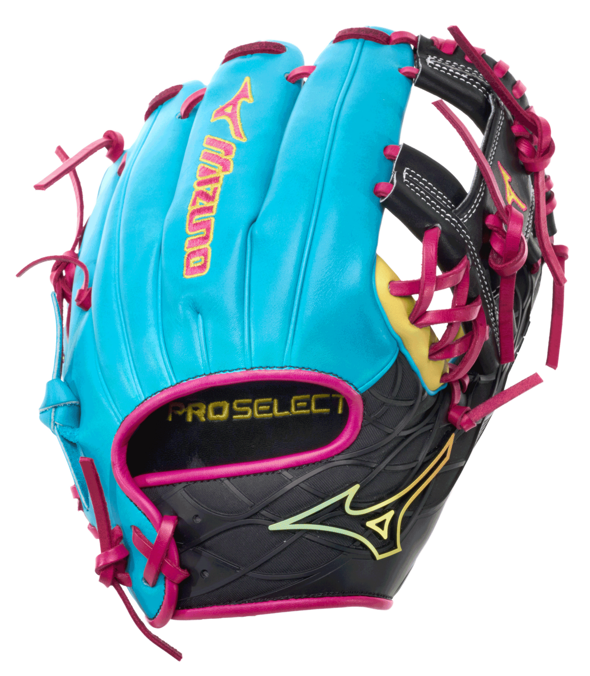 Mizuno 313460 Pro Select Baseball Infield Glove 11.50" GPS-41RDC - Blue Yellow