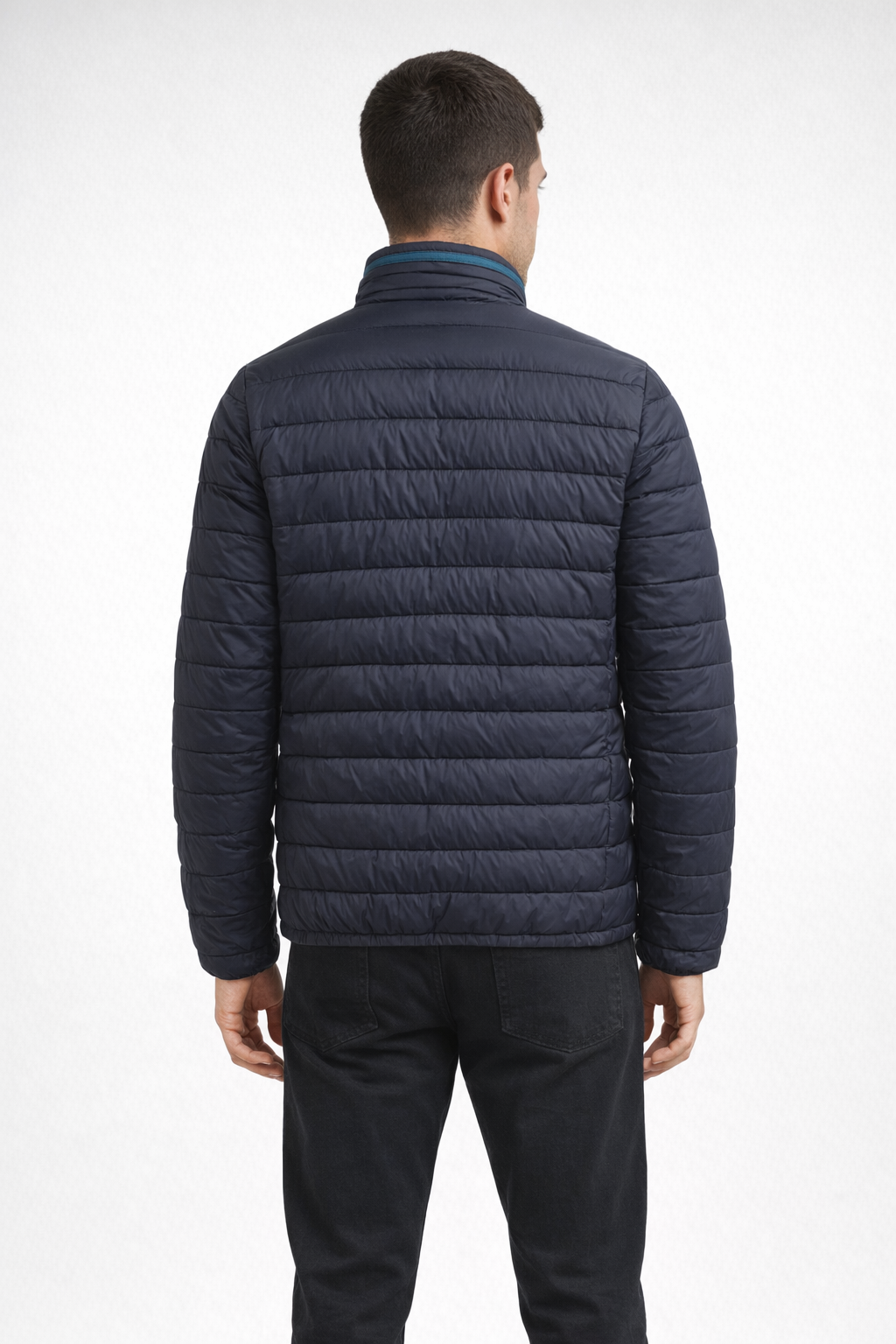 Navy MEN'S PACKABLE PILLOW PUFFER