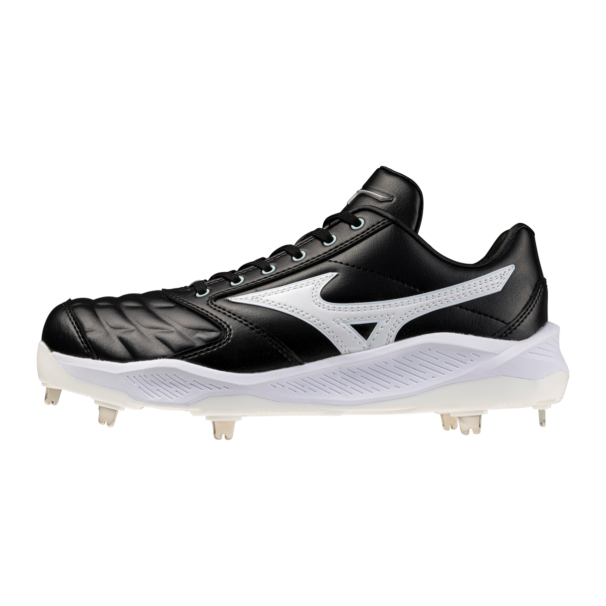 Mizuno 320720 Pro Select Fastpitch Metal Cleat - Black White - HITaDoulbe - 1