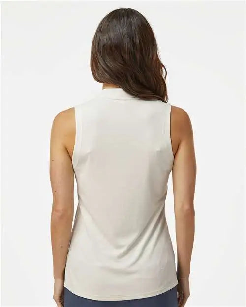 Adidas A1001 Women’s Ultimate365 Textured Sleeveless Shirt - Ivory