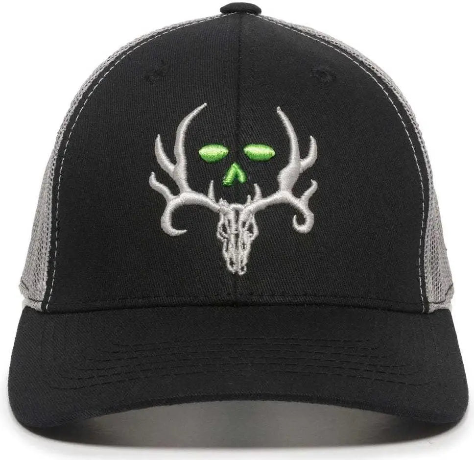 Oc Sports Bc02c Bone Collector Cap - Black Light Gray - 6 7/8’’ - 7 1/2’’