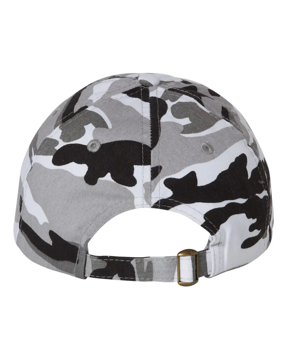 Valucap Vc300a Bio-washed Classic Dad Cap - Gray Camo - one Size Fits Most