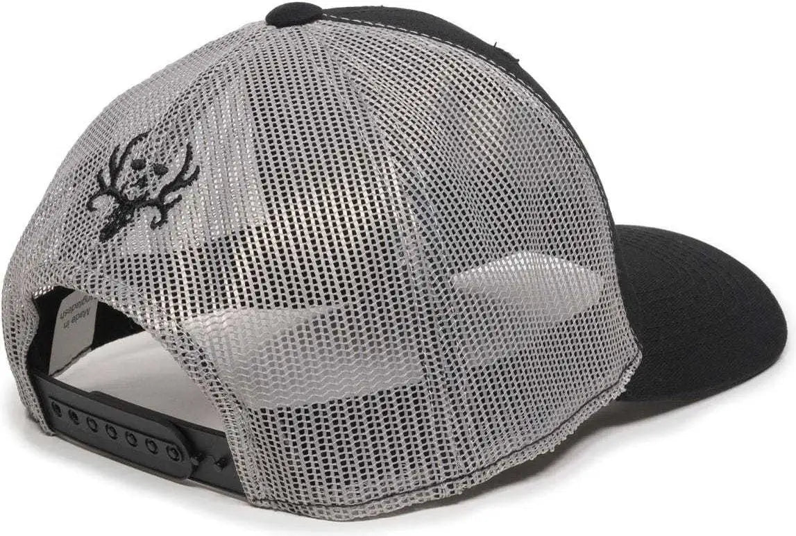 Oc Sports Bc02c Bone Collector Cap - Black Light Gray - 6 7/8’’ - 7 1/2’’