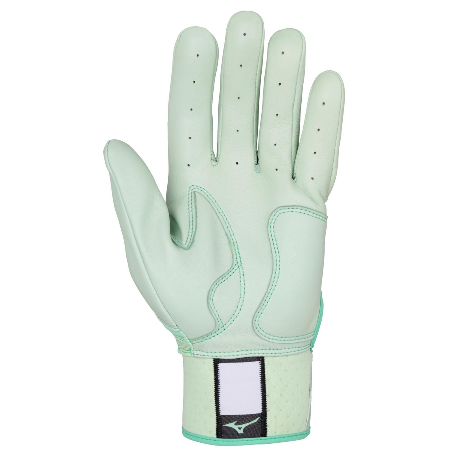 Mizuno Pro Select Adult Baseball Batting Glove - Mint - HIT a Double - 1