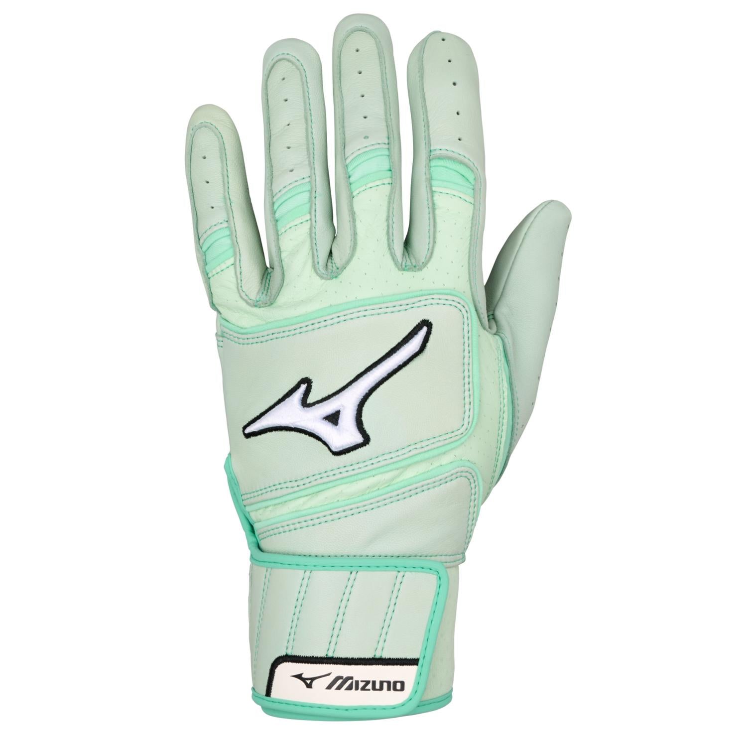 Mizuno Pro Select Adult Baseball Batting Glove - Mint - HIT a Double - 1