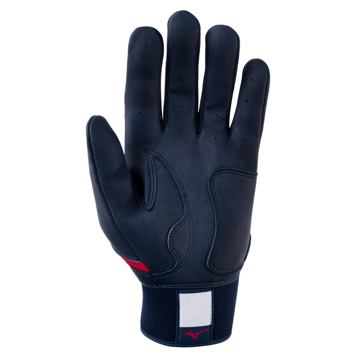 Mizuno Pro Select Adult Baseball Batting Glove - Navy-Red - HIT a Double - 1