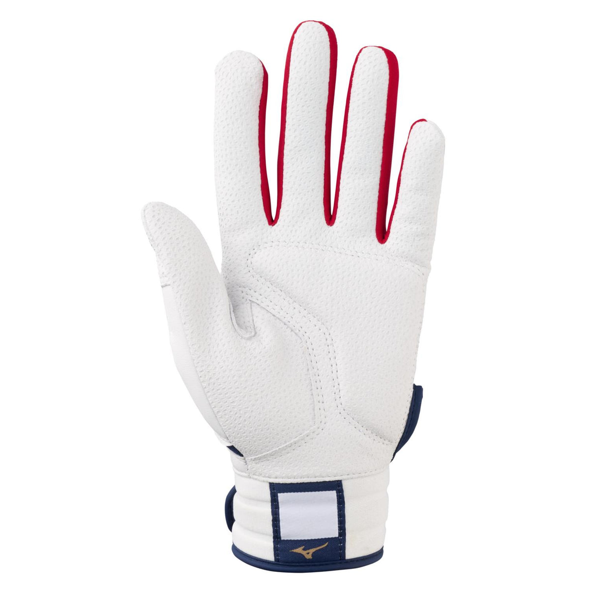 Mizuno Pro Select Fastpitch Women's Softball Batting Glove - Navy-Red - HIT a Double - 1