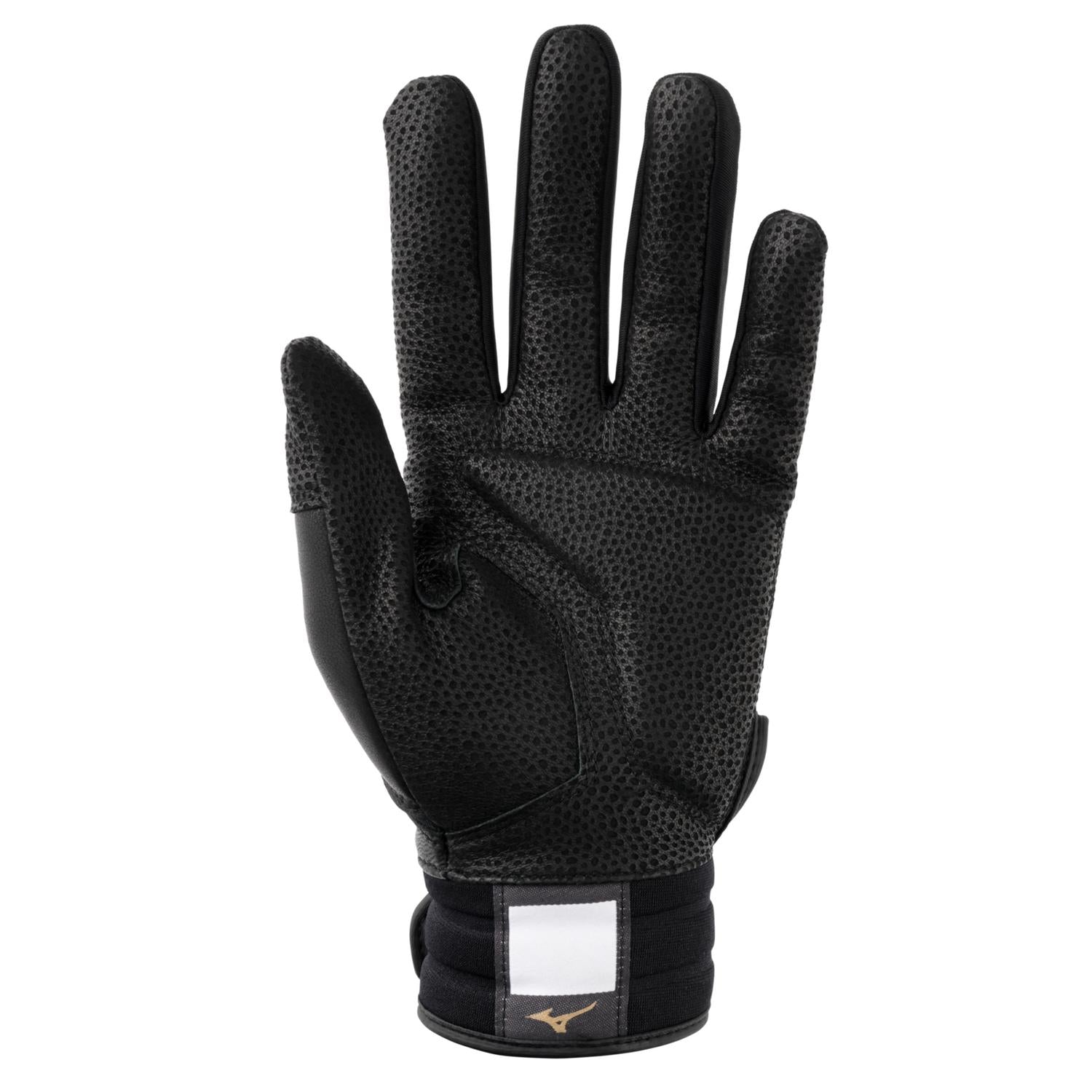 Mizuno Pro Select Fastpitch Women's Softball Batting Glove - Black-Gold - HIT a Double - 1