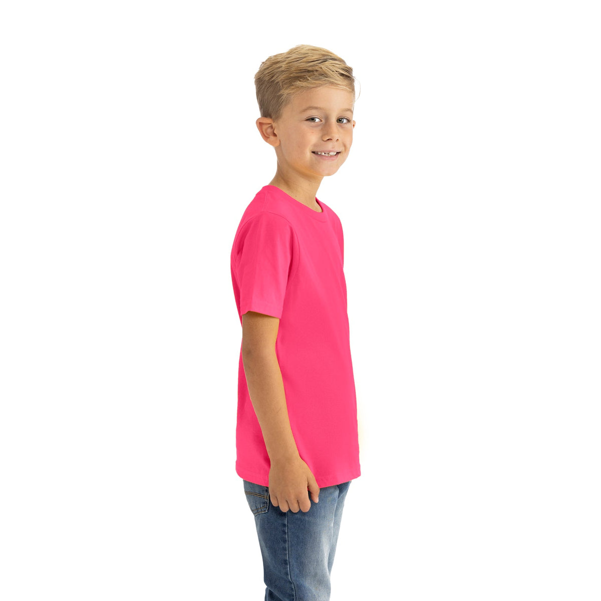 Next Level 3310 Youth Cotton T-Shirt - Hot Pink