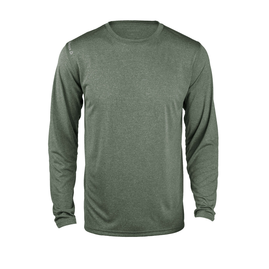 Reebok 7126 Marathon Long Sleeve Tee - Heather Forest