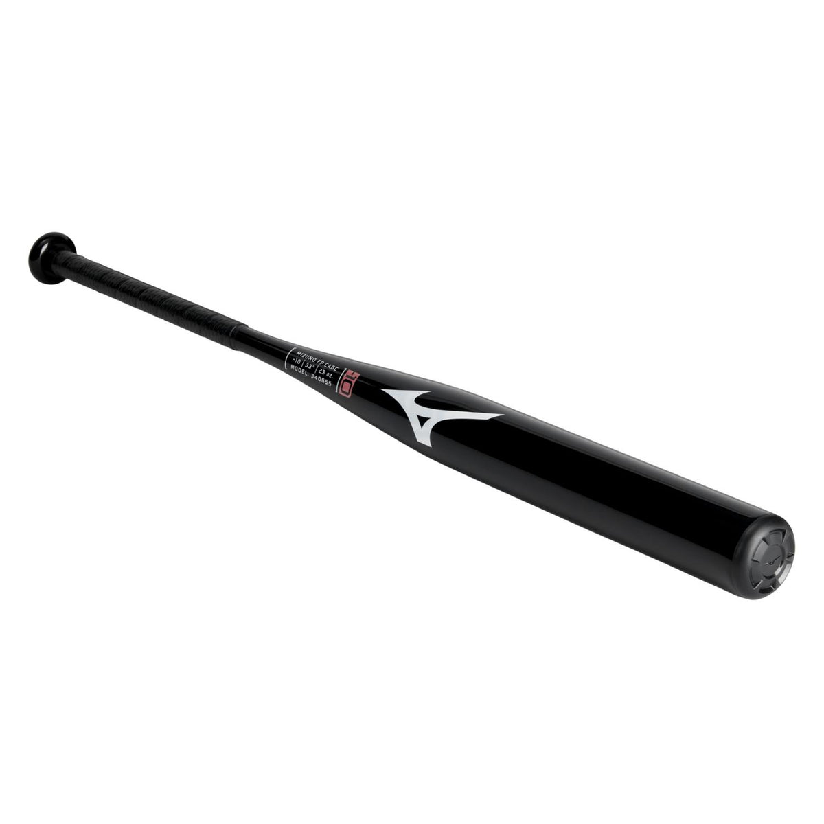 Mizuno CRBN1 Cage Bat  Fastpitch Softball Training Bat (-10) - Black - HIT a Double - 1