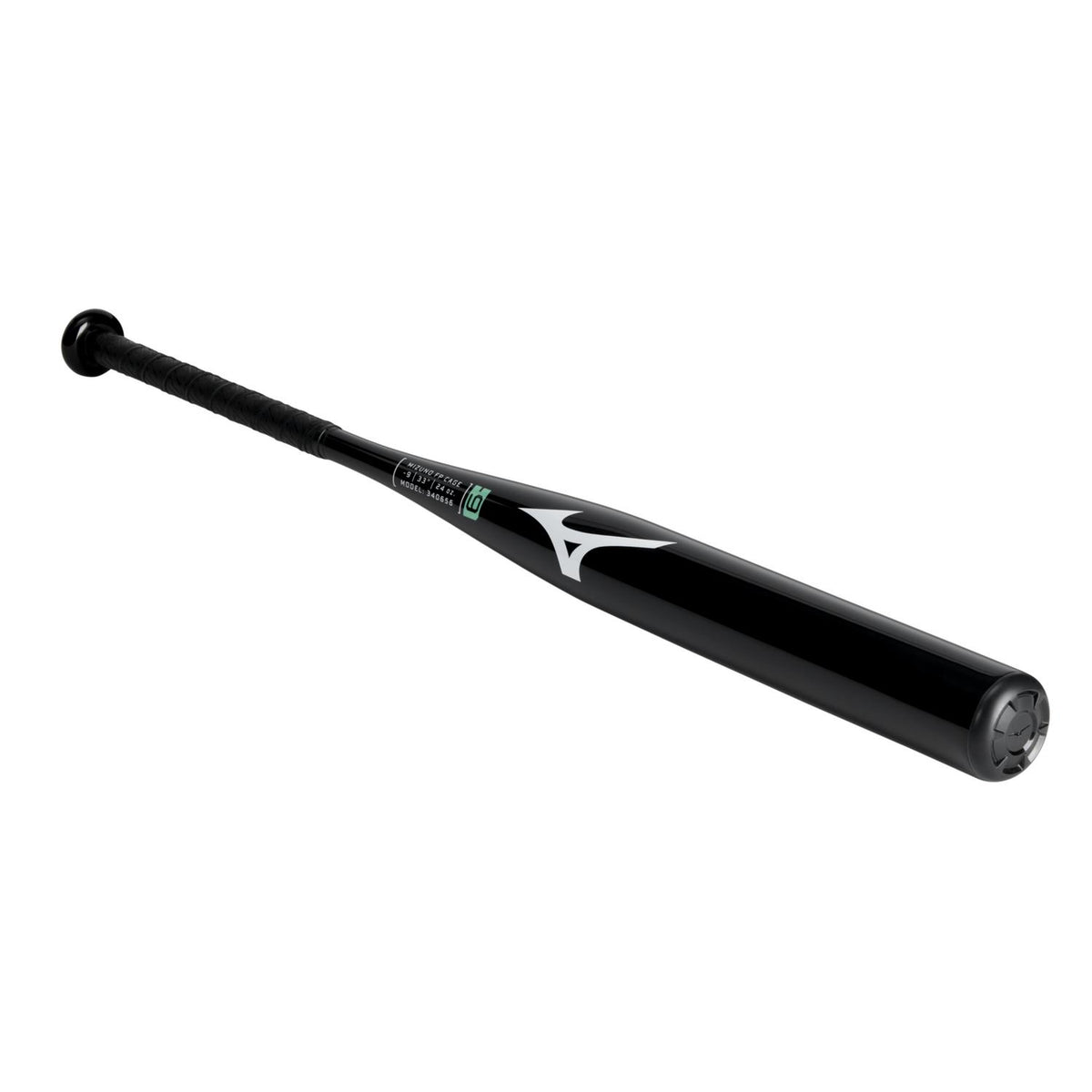 Mizuno CRBN1 Cage Bat  Fastpitch Softball Training Bat (-9) - Black - HIT a Double - 1