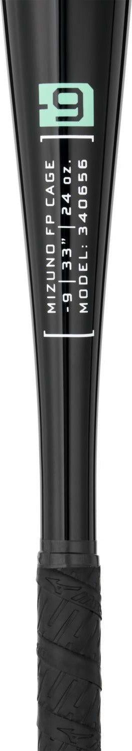 Mizuno CRBN1 Cage Bat  Fastpitch Softball Training Bat (-9) - Black - HIT a Double - 1