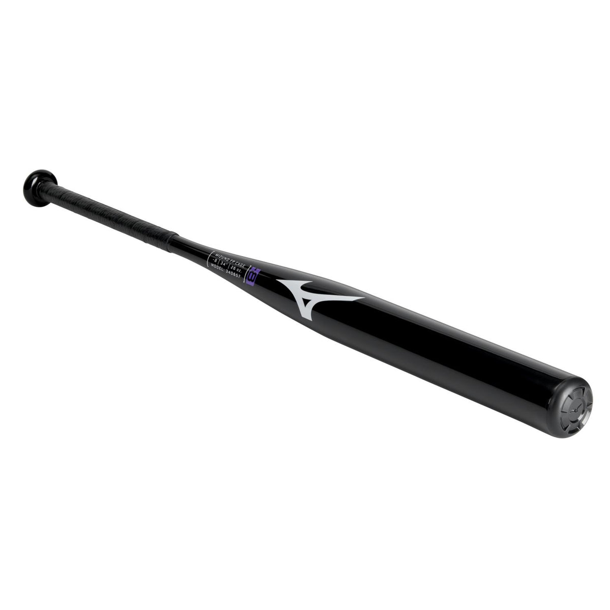 Mizuno CRBN1 Cage Bat  Fastpitch Softball Training Bat (-8) - Black - HIT a Double - 1