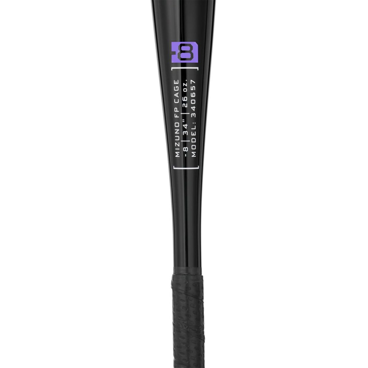 Mizuno CRBN1 Cage Bat  Fastpitch Softball Training Bat (-8) - Black - HIT a Double - 1