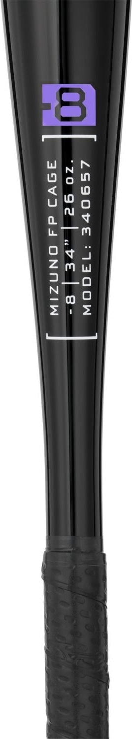 Mizuno CRBN1 Cage Bat  Fastpitch Softball Training Bat (-8) - Black - HIT a Double - 1
