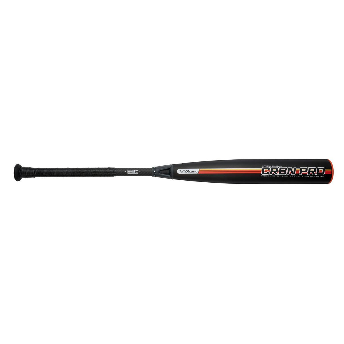 Mizuno CRBN PRO - BBCOR Baseball Bat (-3) - Black-Red - HIT a Double - 1