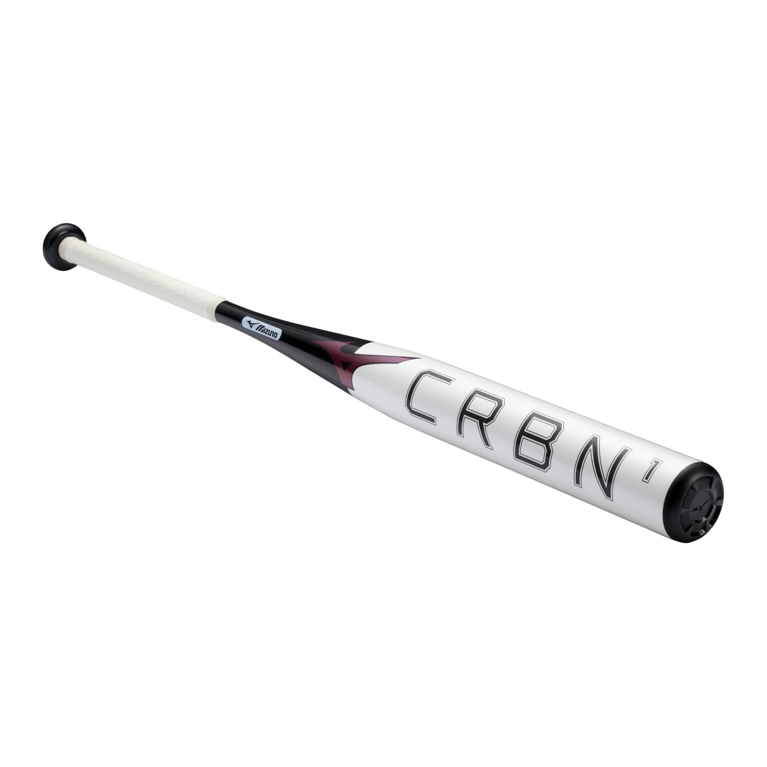 Mizuno CRBN1 Fastpitch Softball Bat (-10) - White-Black - HIT a Double - 1