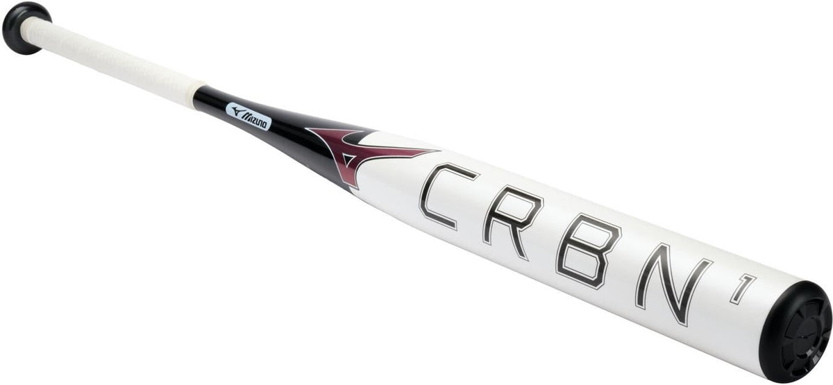 Mizuno CRBN1 Fastpitch Softball Bat (-10) - White-Black - HIT a Doubloe