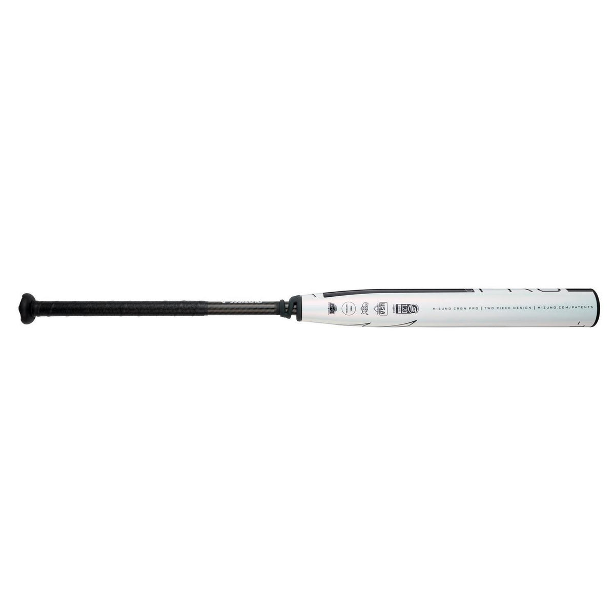 Mizuno CRBN PRO Fastpitch Softball Bat (-10) - Pearl - HIT a Double - 1