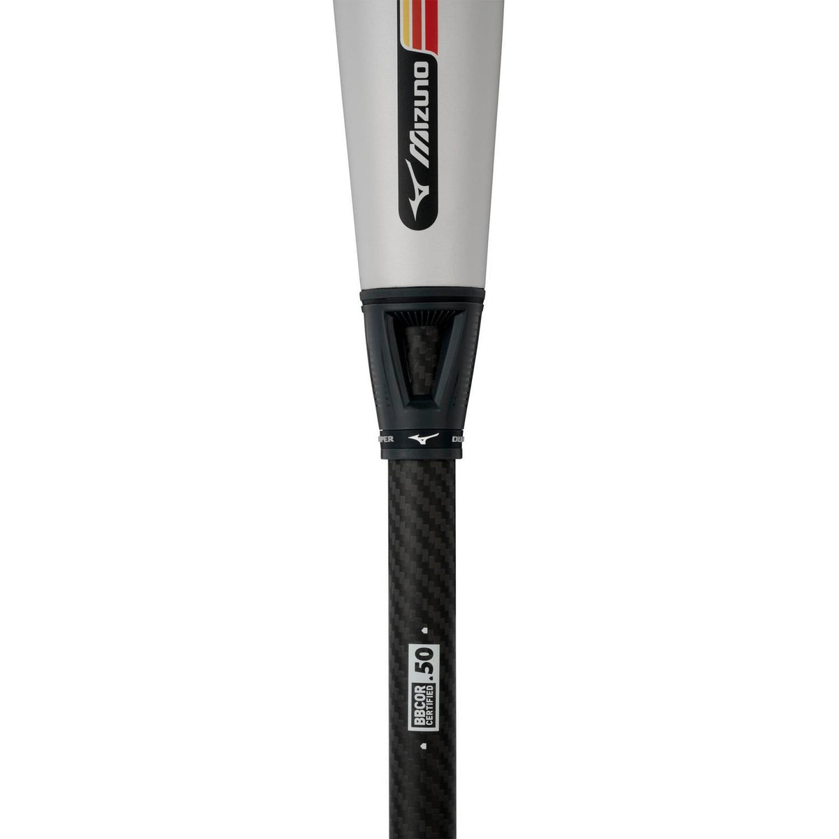 Mizuno DUALITY HYBRID BBCOR Baseball Bat (-3)  - Gray-Red - HIT a Double - 1