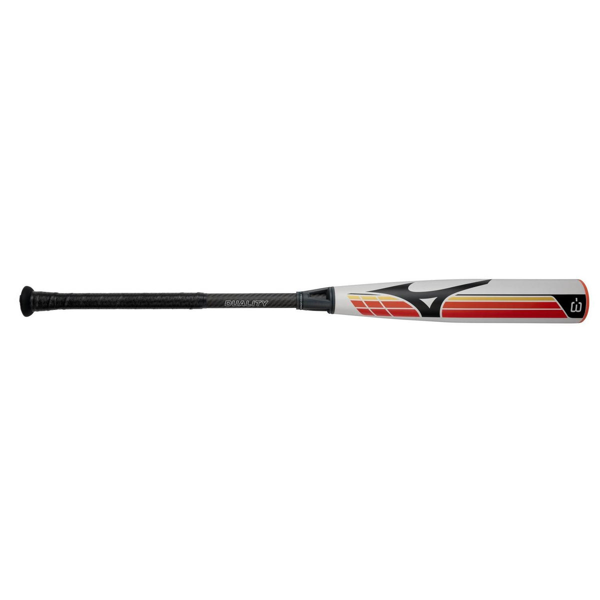 Mizuno DUALITY HYBRID BBCOR Baseball Bat (-3)  - Gray-Red - HIT a Double - 1