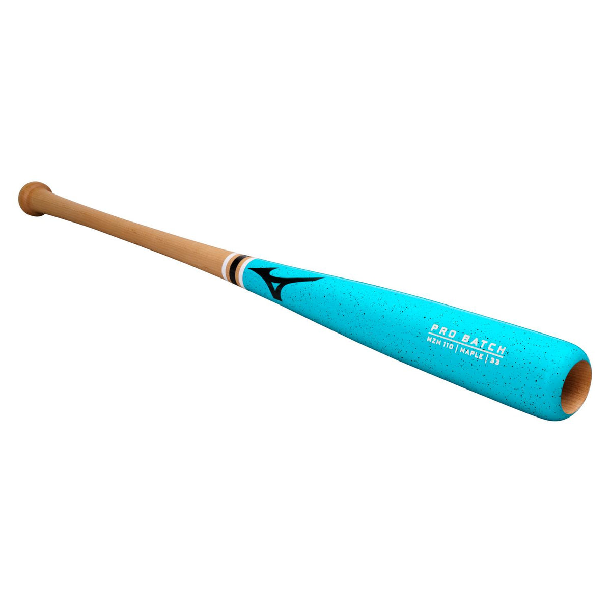Mizuno Pro Batch MZM 110 Maple Wood Baseball Bat - Teal Green - HIT a Double - 1