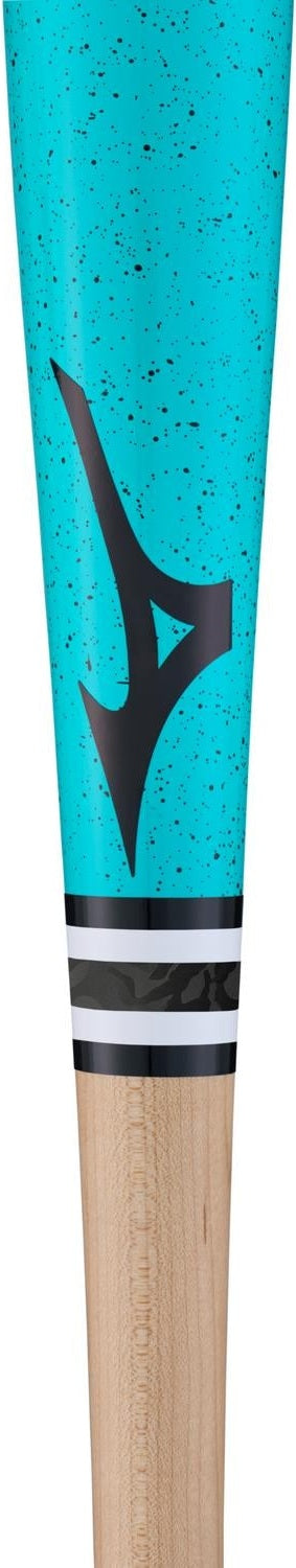 Mizuno Pro Batch MZM 110 Maple Wood Baseball Bat - Teal Green - HIT a Double - 1