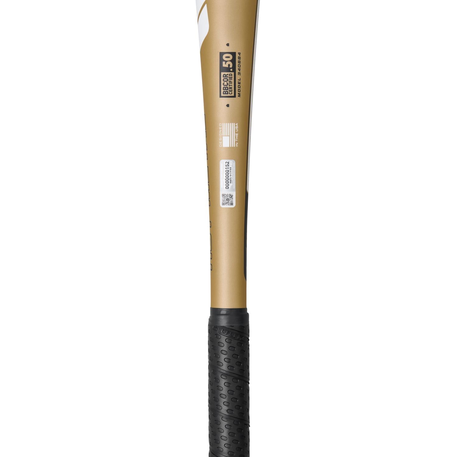 Mizuno HOT METAL - BBCOR Baseball Bat (-3) - Gold-Black - HIT a Double - 1