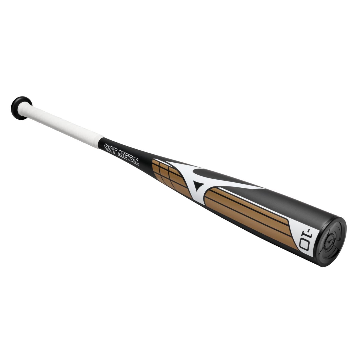 Mizuno HOT METAL - Big Barrel Youth USA Approved Bat (-5) - Black-Gold - HIT a Double - 1