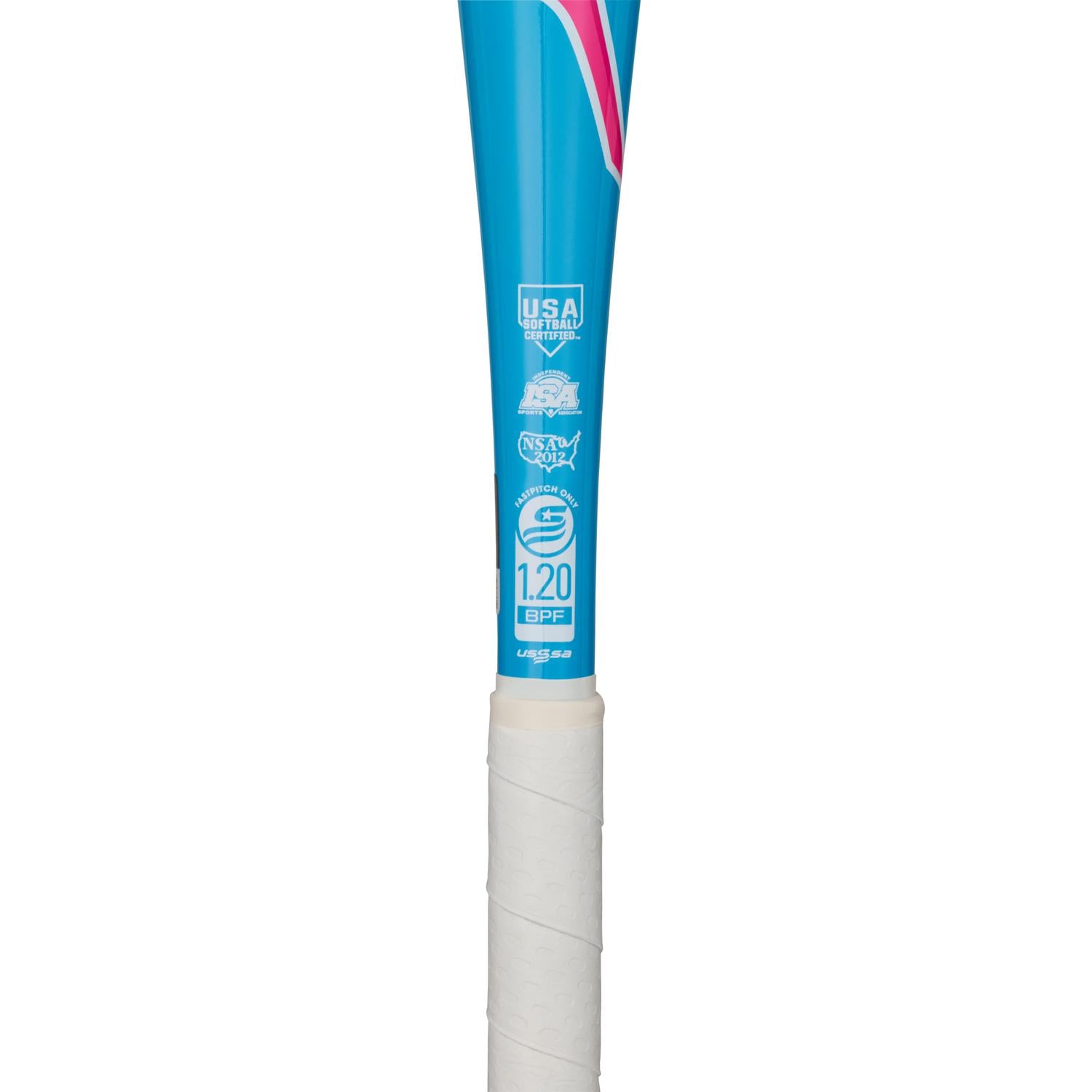 Mizuno Finch Youth Tee Ball Softball Bat (-13) - Blue-White - HIT a Double - 1