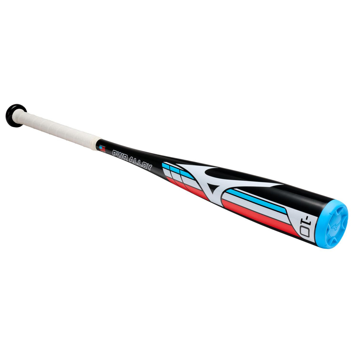 Mizuno PWR ALLOY - Big Barrel Youth USA Approved Bat (-10) - Black-Red - HIT a Double - 1