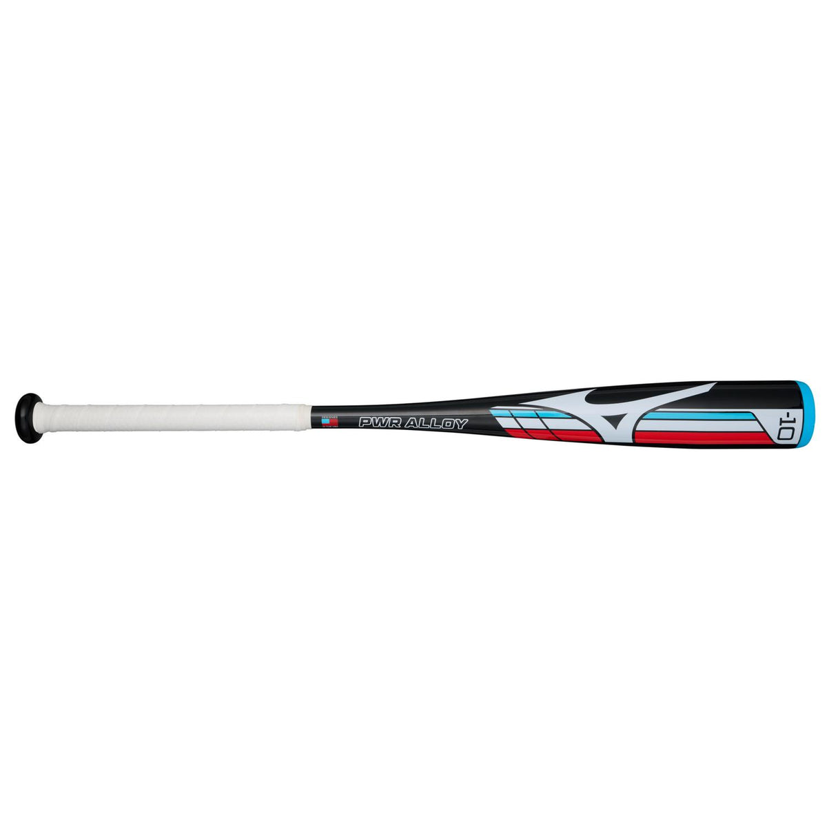 Mizuno PWR ALLOY - Big Barrel Youth USA Approved Bat (-10) - Black-Red - HIT a Double - 1