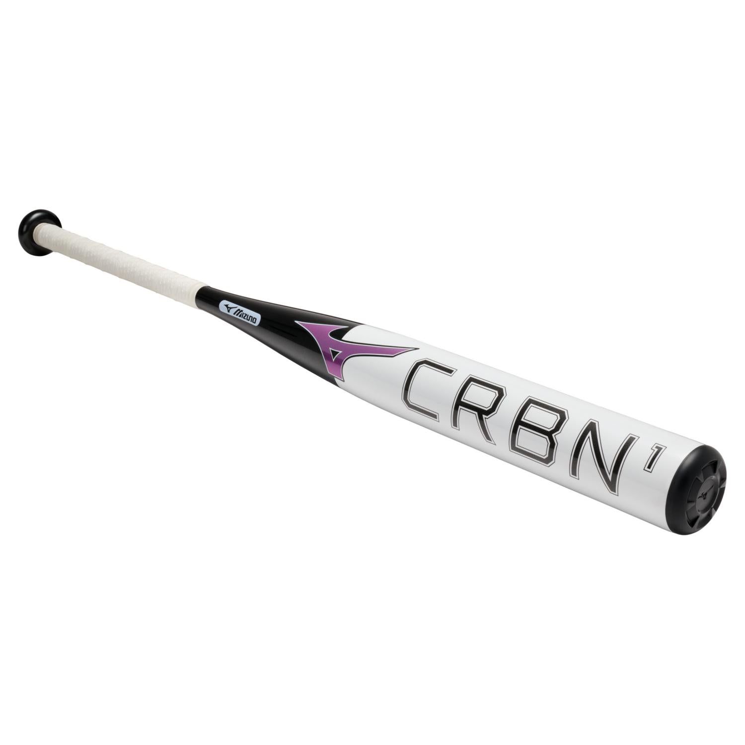Mizuno CRBN1 Fastpitch Softball Bat (-11) - White-Black - HIT a Double - 1