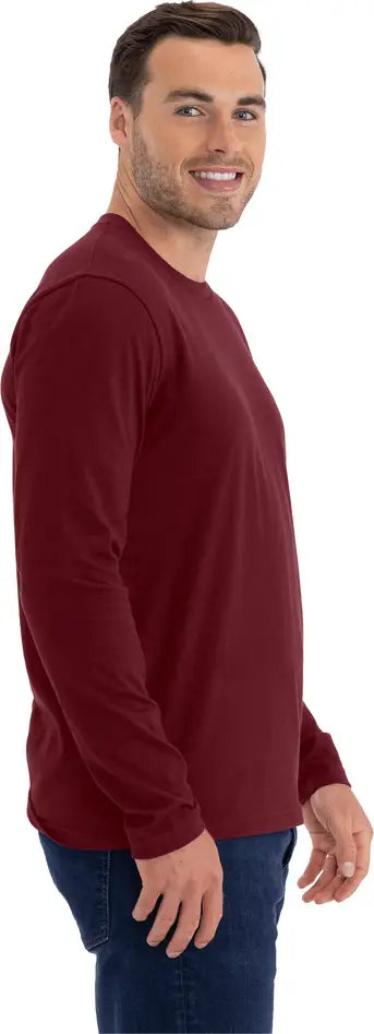 Next Level 3601 Cotton Long Sleeve T-shirt - Maroon